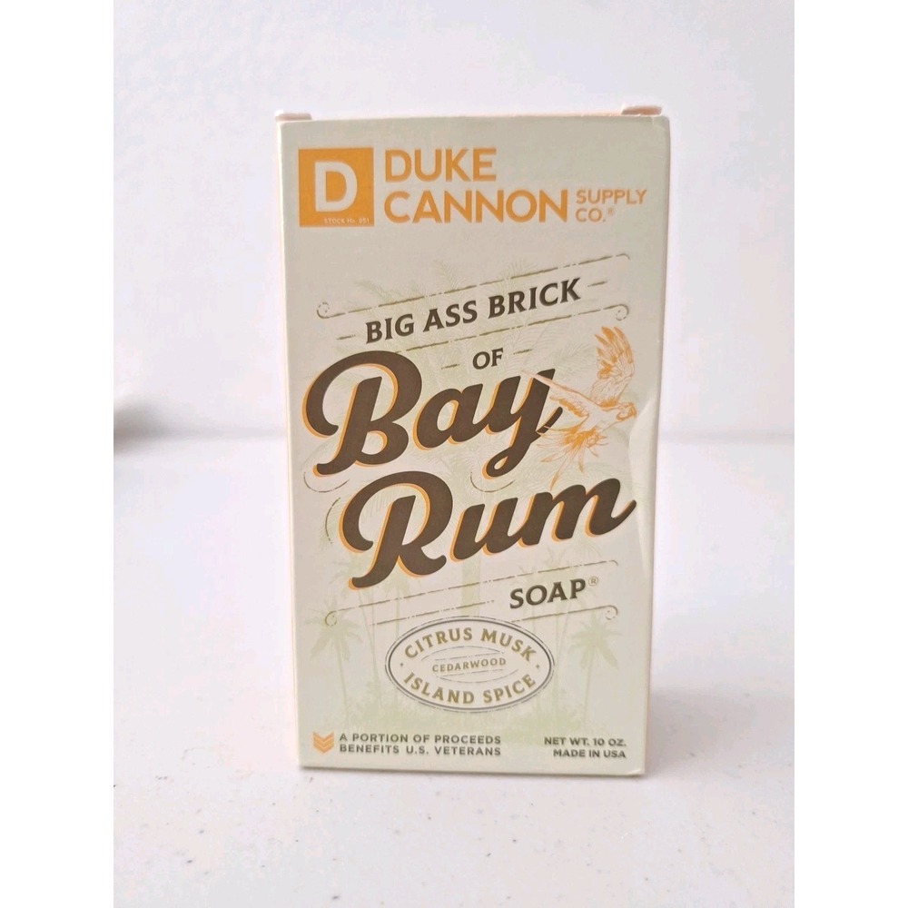 Duke Cannon Big American Bay Rum Soap XL Size 10 oz Cedarwood Citrus Musk Scent